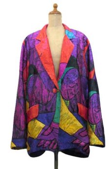 画像1: 1980's~ "Candy Nelson" Design Jacket "PICASSO"　size M - L位 (表記 なし) (1)