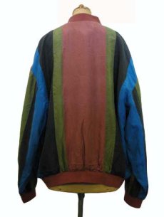 画像3: "Cheval Design Studio" Stripe Silk Jacket　size M - L位 (表記 M) (3)