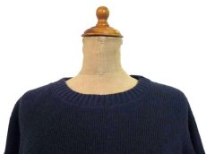 画像3: 1990's~ "FOCUS" American Flag Pullover Cotton Sweater 　NAVY　size L (表記 L) (3)