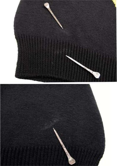 画像3: 1990's~ "MONDI" Two-Tone Pullover Sweater 　BLACK / YELLOW　size M (表記 38)