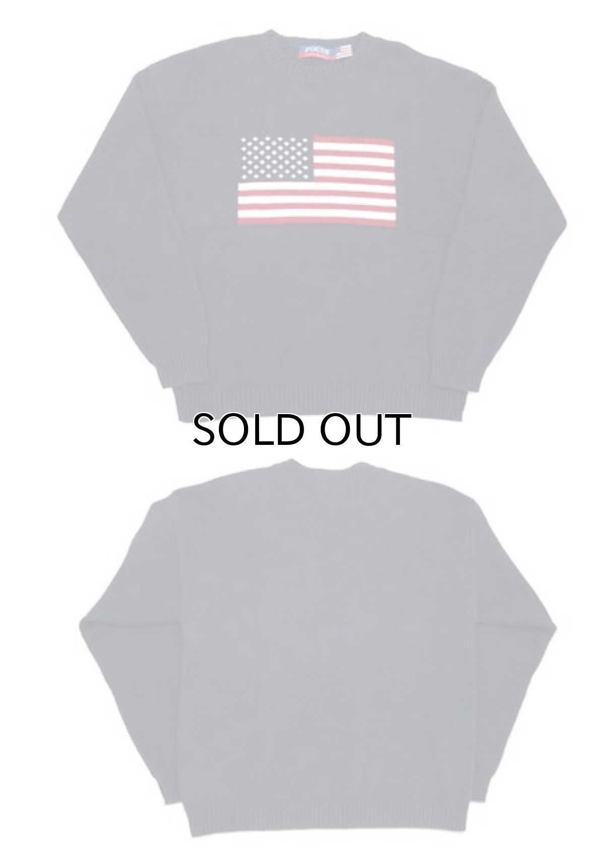 画像5: 1990's~ "FOCUS" American Flag Pullover Cotton Sweater 　NAVY　size L (表記 L) (5)