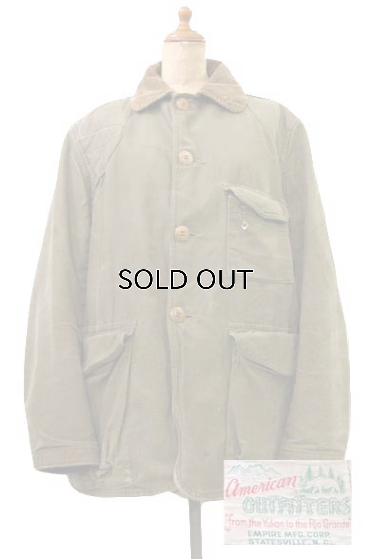 画像1: 1950's~  "American Outfitters" Hunting Jacket　OLIVE　size M位  (表記 不明) (1)