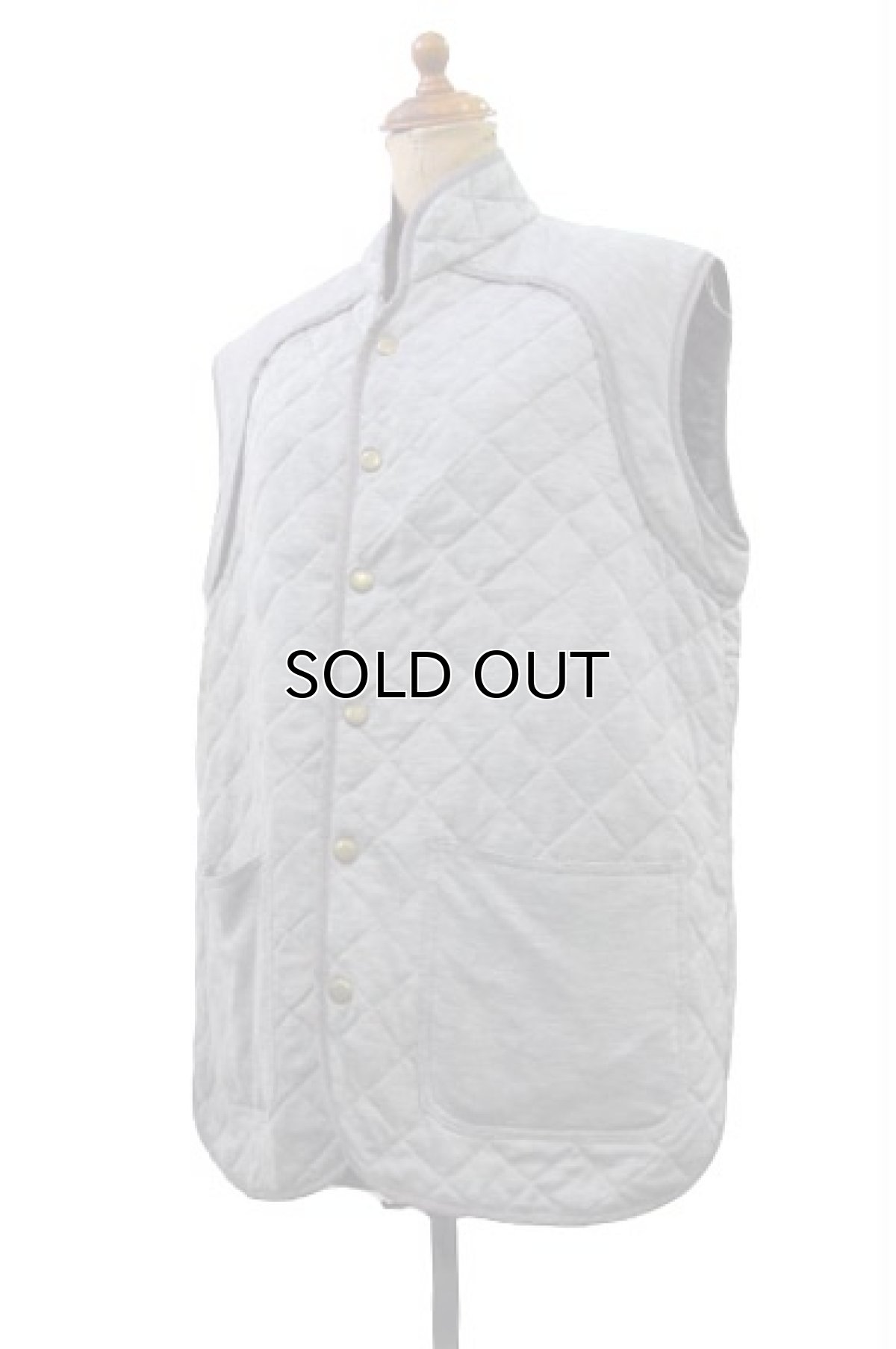 画像2: OLD  "HENRIK VIBSKOV" Gray Cath Vest Shirts size M位 (表記 S) (2)