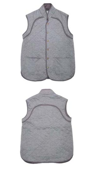 画像1: OLD  "HENRIK VIBSKOV" Gray Cath Vest Shirts　size M位 (表記 S)