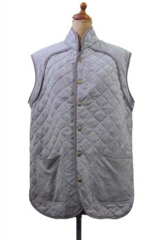 画像1: OLD  "HENRIK VIBSKOV" Gray Cath Vest Shirts　size M位 (表記 S) (1)