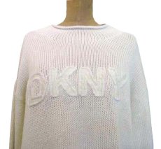 画像5: 00's~ "DKNY" Mock Neck Pullover Sweater  Ivory size M (表記 L) (5)