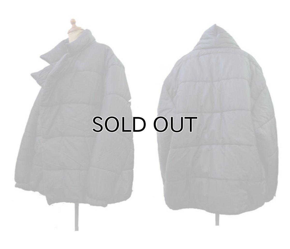 画像2: 1990's "W&LT" Design Patting Jacket" made in ITALY　BLACK　size S (2)