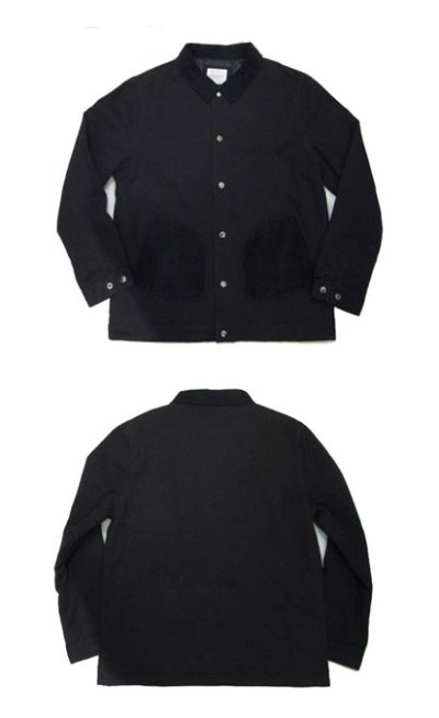 画像1: NEW "Saturdays Surf NYC" Cotton Work Jacket　Black　size S