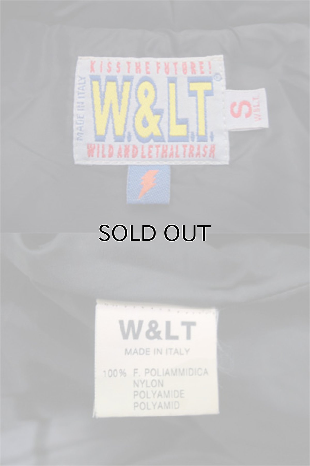 画像5: 1990's "W&LT" Design Patting Jacket" made in ITALY　BLACK　size S (5)