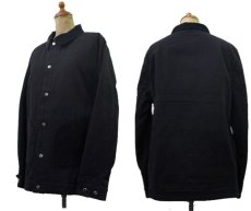 画像2: NEW "Saturdays Surf NYC" Cotton Work Jacket　Black　size S (2)