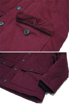 画像4: NEW "Saturdays Surf NYC Henley Down Jacket　Burgundy　size M (4)