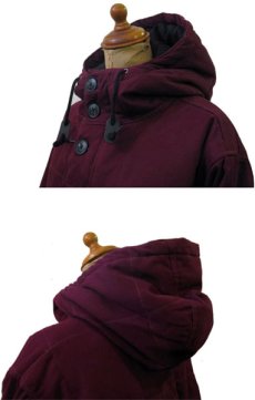 画像3: NEW "Saturdays Surf NYC Henley Down Jacket　Burgundy　size M (3)