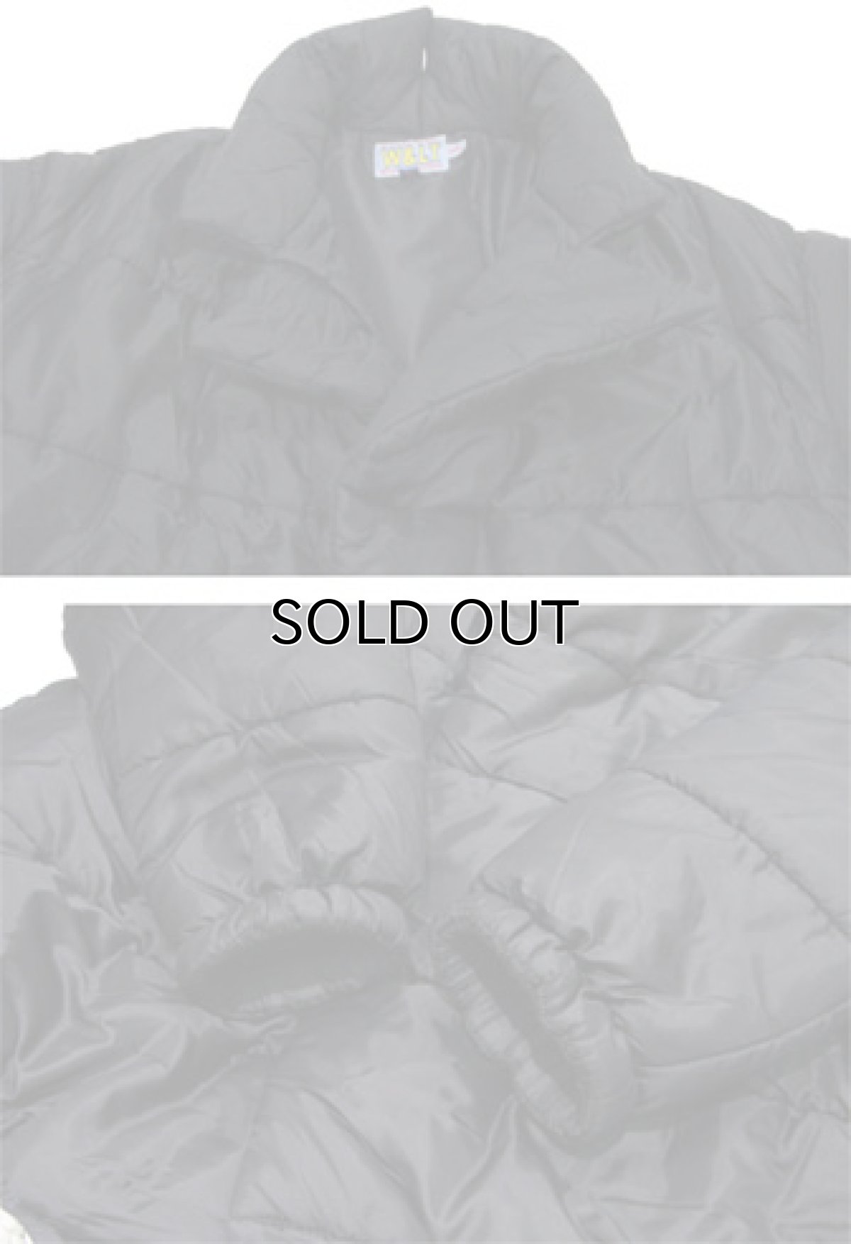 画像4: 1990's "W&LT" Design Patting Jacket" made in ITALY　BLACK　size S (4)