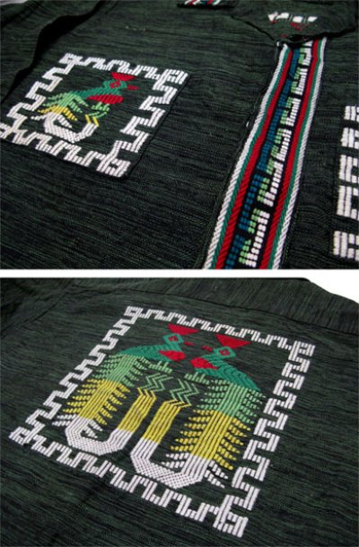 画像3: 1970's OLD Guatemara Shirts  GREEN系　size M 位  (表記 なし )