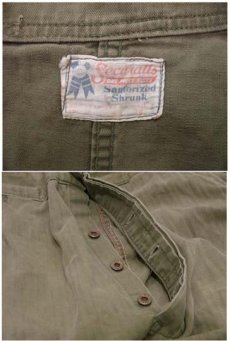 画像3: 1940 - 50's "Securalls" Herringbone Twill Worker All in one  size M  (表記 38) (3)