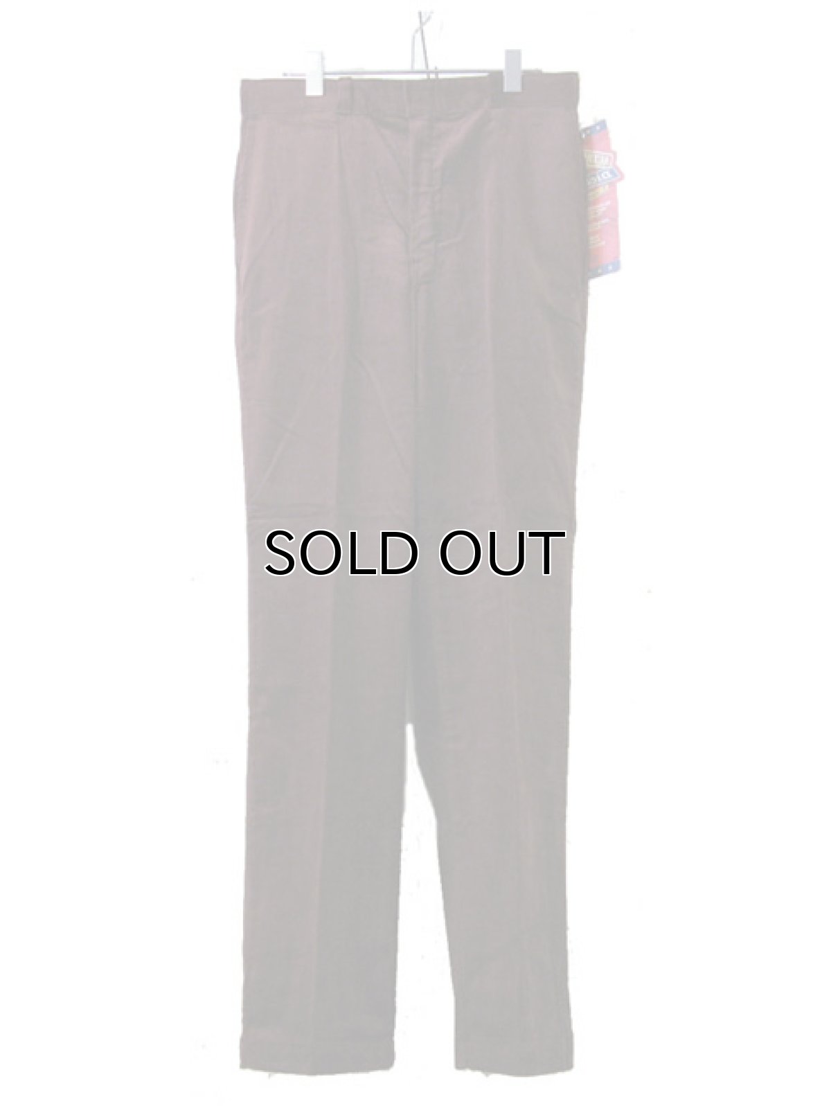 画像3: 1990's "Dickies" Corduroy Trousers DEAD STOCK  made in USA  BROWN　size W32 x L32  (3)