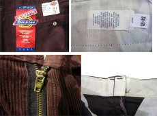 画像5: 1990's "Dickies" Corduroy Trousers DEAD STOCK  made in USA  BROWN　size W32 x L32  (5)