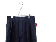 画像2: 1990's "Dickies" ヨコ畝 Corduroy Trousers DEAD STOCK  made in USA  NAVY　size W32 x L30 (2)