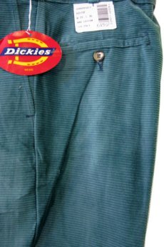 画像1: 1990's "Dickies" ヨコ畝 Corduroy Trousers DEAD STOCK  made in USA  Light Green　size W31L34 / W34L32  (1)