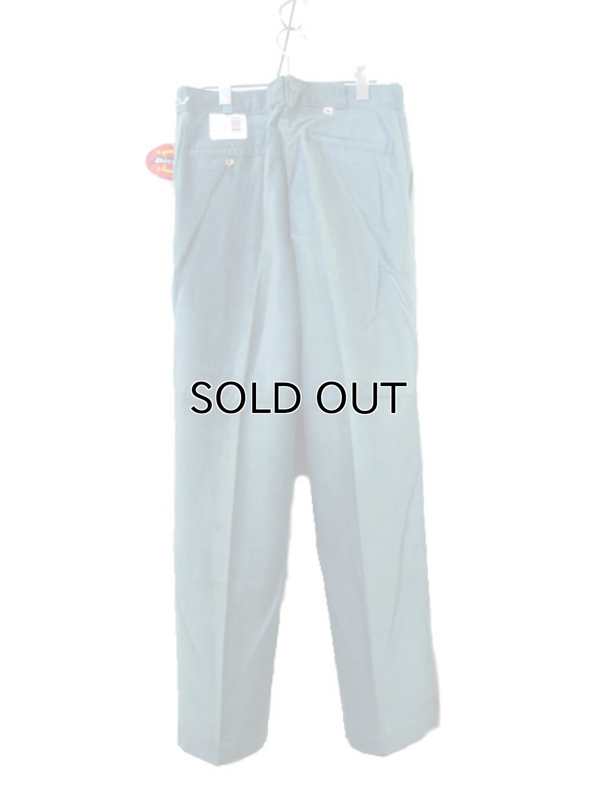 画像4: 1990's "Dickies" ヨコ畝 Corduroy Trousers DEAD STOCK  made in USA  Light Green　size W31L34 / W34L32  (4)