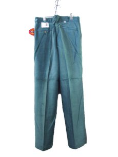 画像4: 1990's "Dickies" ヨコ畝 Corduroy Trousers DEAD STOCK  made in USA  Light Green　size W31L34 / W34L32  (4)