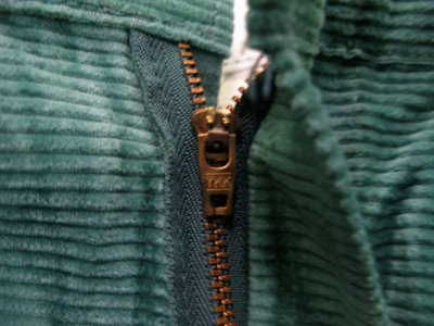 画像1: 1990's "Dickies" ヨコ畝 Corduroy Trousers DEAD STOCK  made in USA  Light Green　size W31L34 / W34L32 