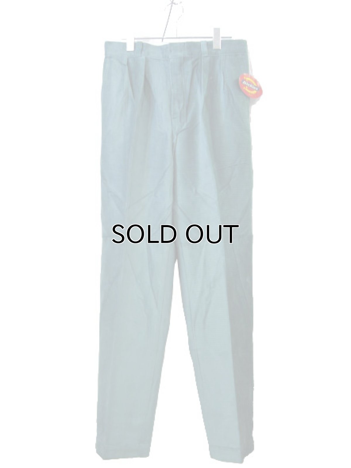 画像3: 1990's "Dickies" ヨコ畝 Corduroy Trousers DEAD STOCK  made in USA  Light Green　size W31L34 / W34L32  (3)