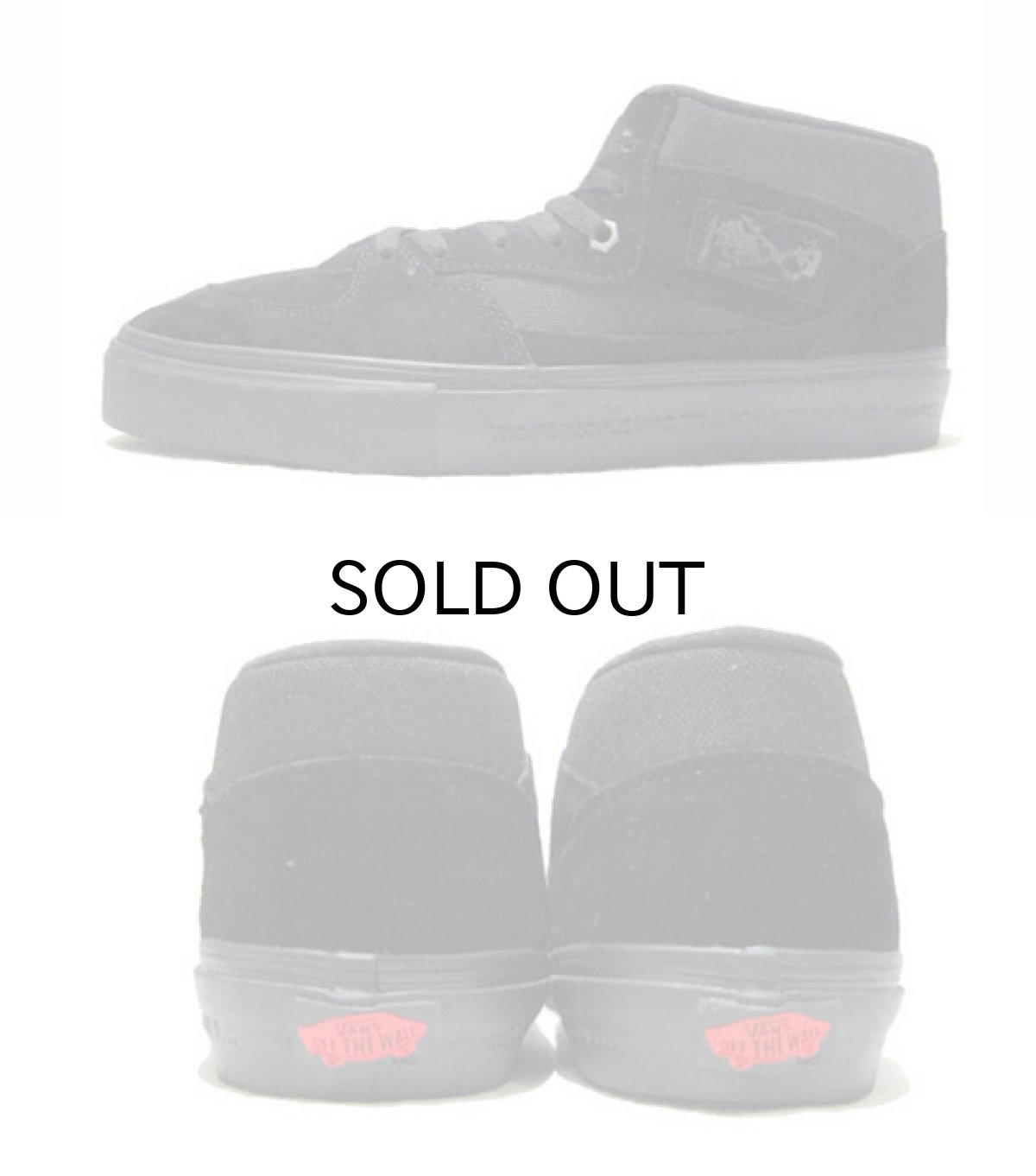 画像2: NEW VANS  x "METALLICA"  "HALF-CAB"  BLACK SUEDE　size US 6 1/2 (24.5cm) (2)