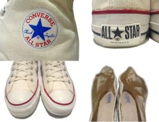 画像4: 1980's "CONVERSE" ALL STAR HI side stitch Dead Stock "IRREGULAR"　NATURAL 　size US 12 (30.5cm) (4)