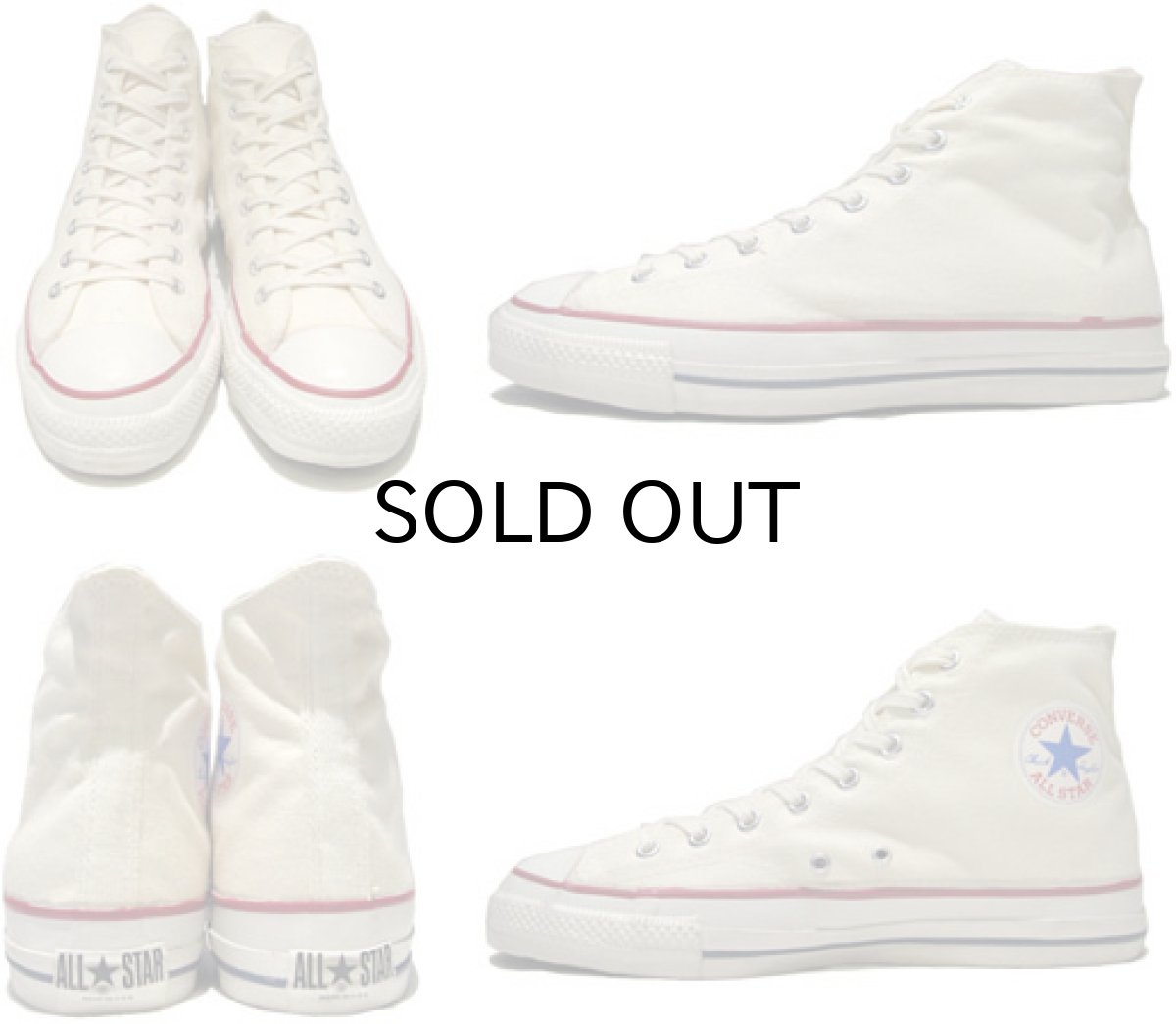 画像3: 1980's "CONVERSE" ALL STAR HI side stitch Dead Stock "IRREGULAR"　NATURAL 　size US 12 (30.5cm) (3)