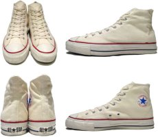 画像3: 1980's "CONVERSE" ALL STAR HI side stitch Dead Stock "IRREGULAR"　NATURAL 　size US 12 (30.5cm) (3)