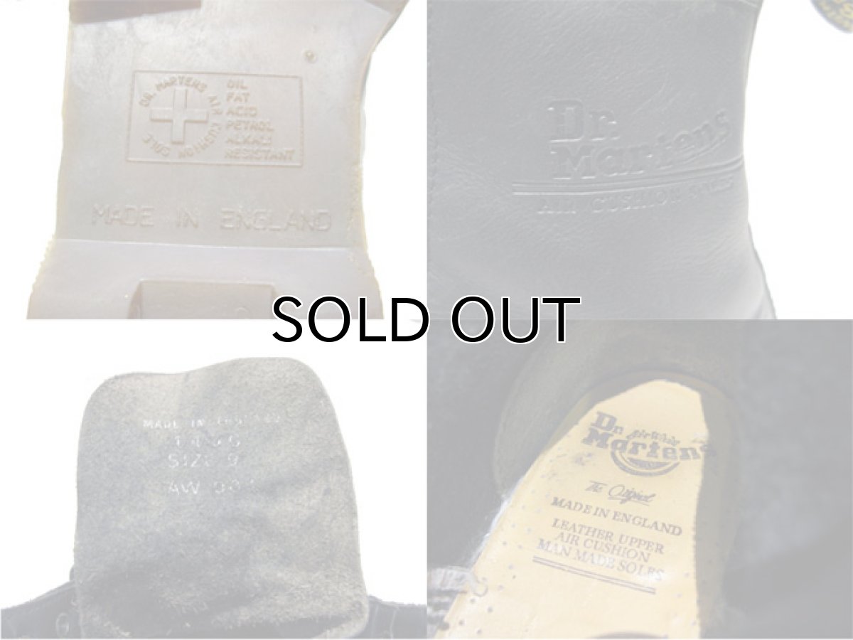 画像4: "Dr.Martens" 8-Hole Leather Boots BLACK  made in England　 size UK 9  ( US 10 / 28 cm ) (4)