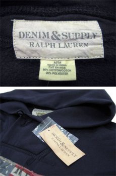 画像4: "Denim & Supply Ralph Lauren" Pullover Sweat Parka　NAVY　size M 位 (表記 M) (4)