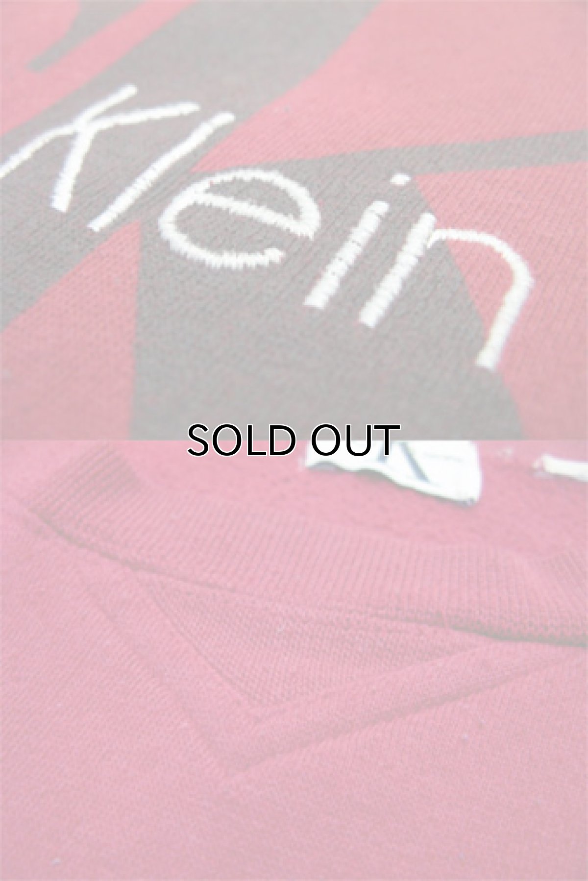 画像4: 1990's "Calvin Klein Jeans" Pullover Print Sweat　RED　size L 位 (表記 なし) (4)