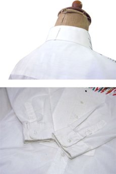 画像3: ~1980's "Broadway Tuxmakers" Wing Collar L/S Tuck Shirts　WHITE　size S (表記 S 32-33) (3)