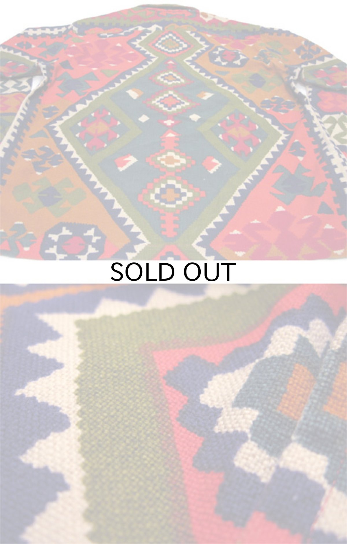 画像5: 1970's~ "GANT" Heavy Cotton L/S Pullover Shirts (総柄) size M (表記 16 ML) (5)