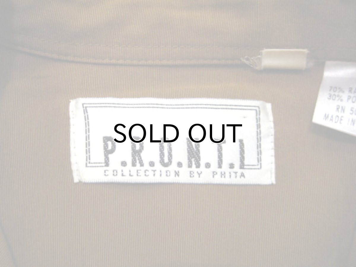 画像5: 1980's~ "PRONTI" L/S Design Rayon Shirts　Mustard系　size L (表記 M 10-12) (5)