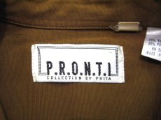 画像5: 1980's~ "PRONTI" L/S Design Rayon Shirts　Mustard系　size L (表記 M 10-12) (5)