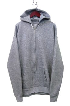 画像1: 1970's "UNKNOWN" Zip Up Sweat Parka　Heather GREY　size M (表記 なし) (1)