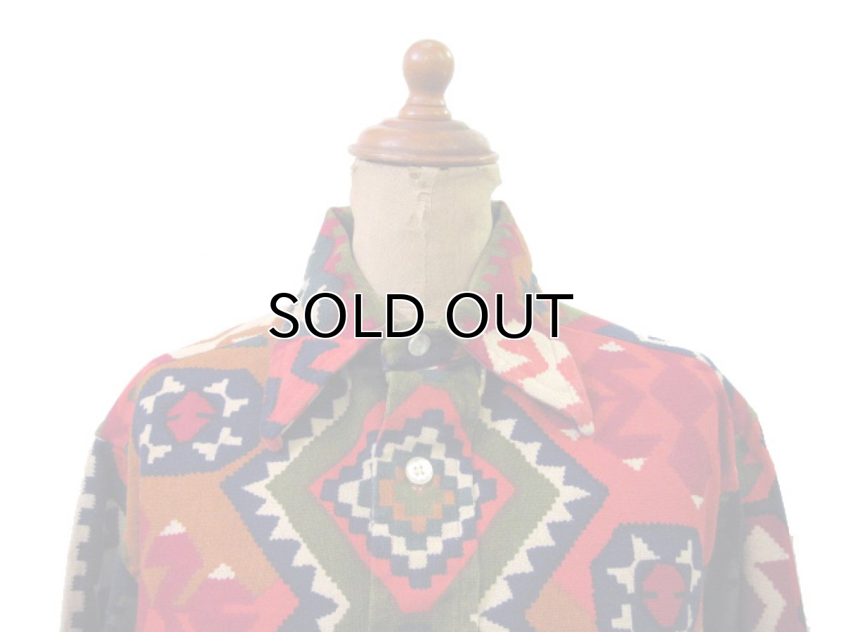 画像3: 1970's~ "GANT" Heavy Cotton L/S Pullover Shirts (総柄) size M (表記 16 ML) (3)