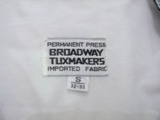 画像5: ~1980's "Broadway Tuxmakers" Wing Collar L/S Tuck Shirts　WHITE　size S (表記 S 32-33) (5)
