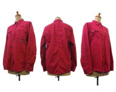 画像2: "LAUREN Ralph Lauren" Design Corduroy Shirts　RED　size S (表記 M) (2)