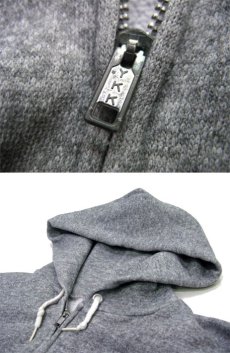 画像3: 1970's "UNKNOWN" Zip Up Sweat Parka　Heather GREY　size M (表記 なし) (3)