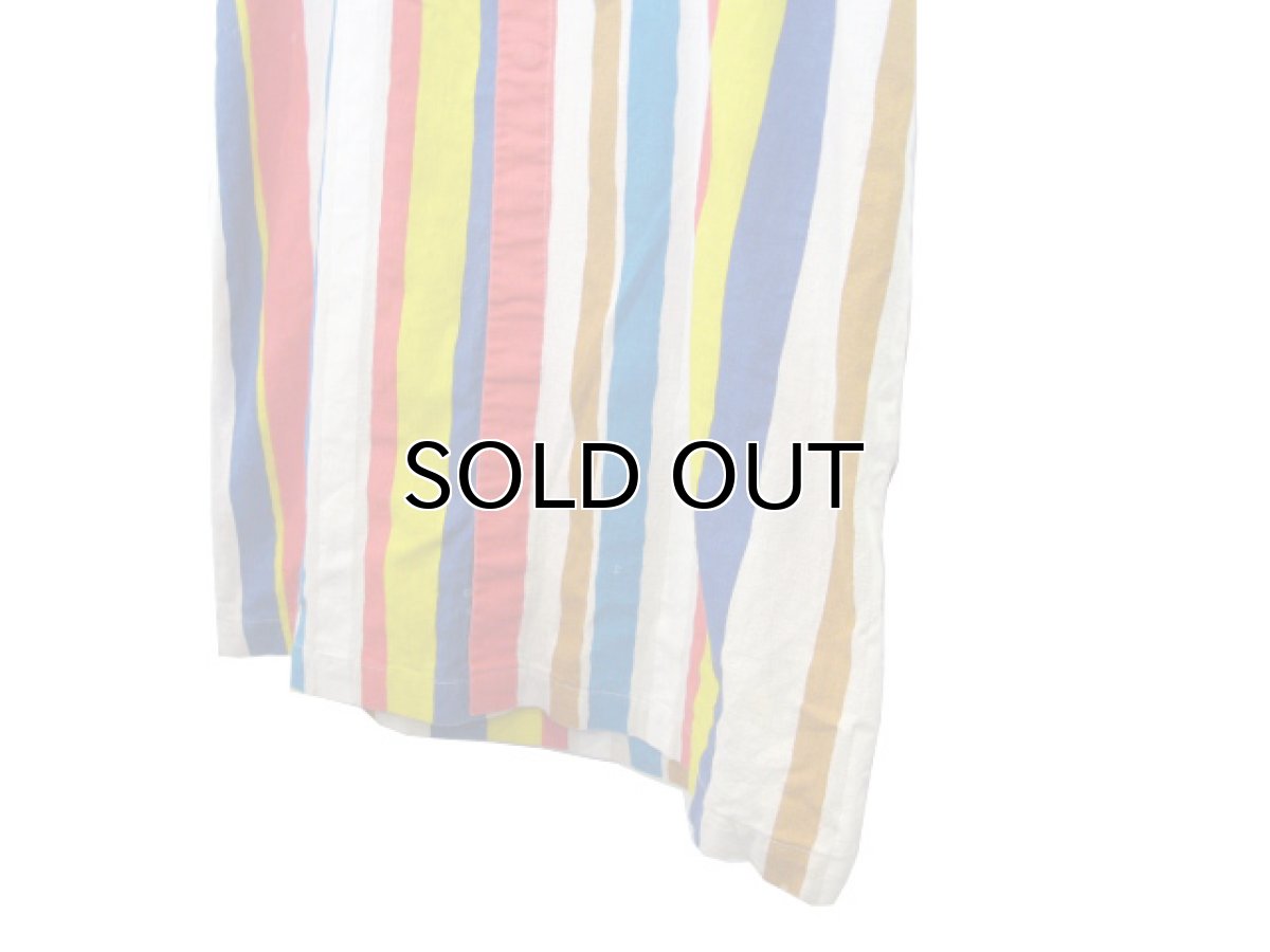 画像5: ~1970's "I.MAGNIN" Stand Collar Long Shirts Multi Stripe size Mぐらい (表記 M) (5)