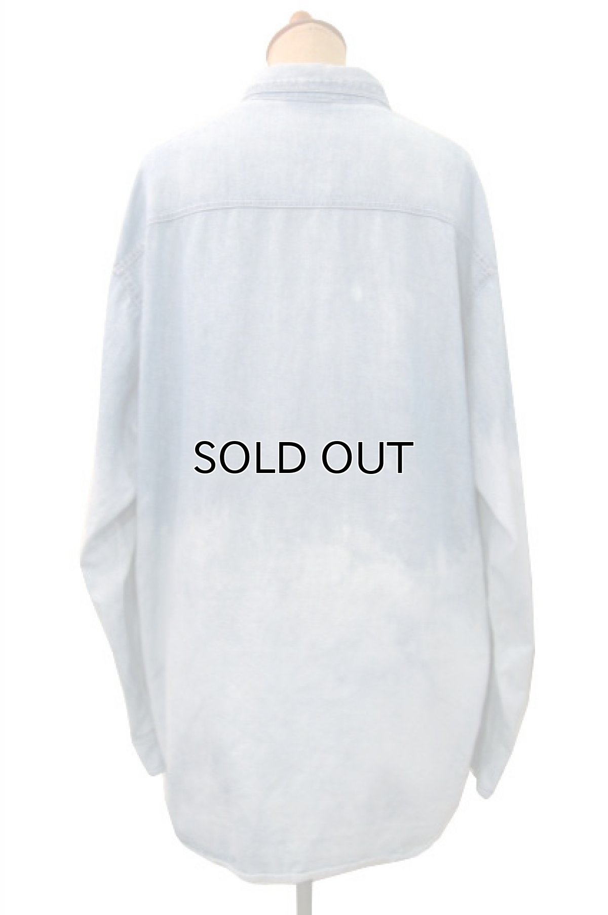 画像3: 1980's~ "Clodia Dee" Rhinestone Denim L/S Shirts Blue Denim size M-L (表記 M) (3)