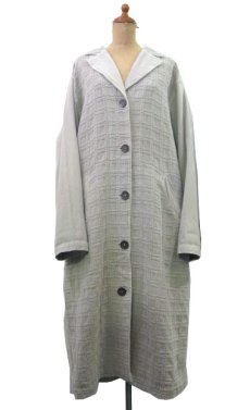 画像1: 1990's~ Design Single Long Coat　made in USA　color : BEIGE　size L (表記 なし) (1)