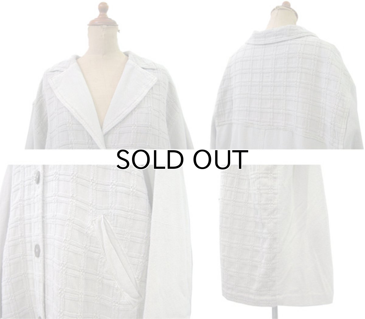 画像4: 1990's~ Design Single Long Coat made in USA color : BEIGE size L (表記 なし) (4)