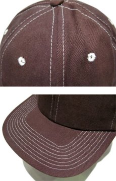 画像4: 1990's~ "FRONTIER" Cotton Baseball Cap DEADSTOCK　BROWN　size : one size (4)