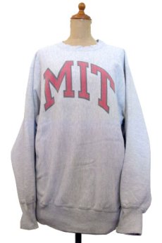 画像1: 1990's "Champion" Reverse Weave "MIT" Sweat GREY 染み込み　size 表記 XL (1)