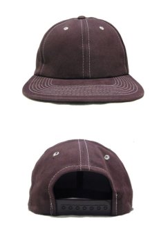 画像2: 1990's~ "FRONTIER" Cotton Baseball Cap DEADSTOCK　BROWN　size : one size (2)